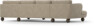 Madison Lux - 2-sits soffa med schäslong vänster och divan höger - Beige