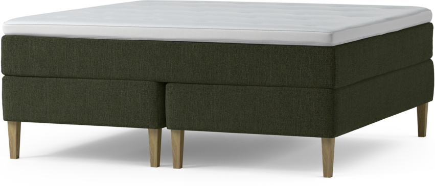 Delux Exclusive - Kontinentalsäng, dubbelsäng med bäddmadrass och sängben