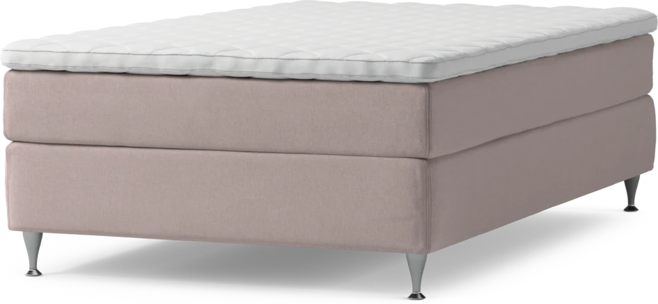 Delux Sense - Kontinentalsäng, enkelsäng 120 cm med bäddmadrass och sängben