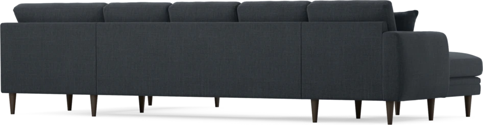 Eden - 3-sits soffa med schäslong vänster och divan höger - Blå