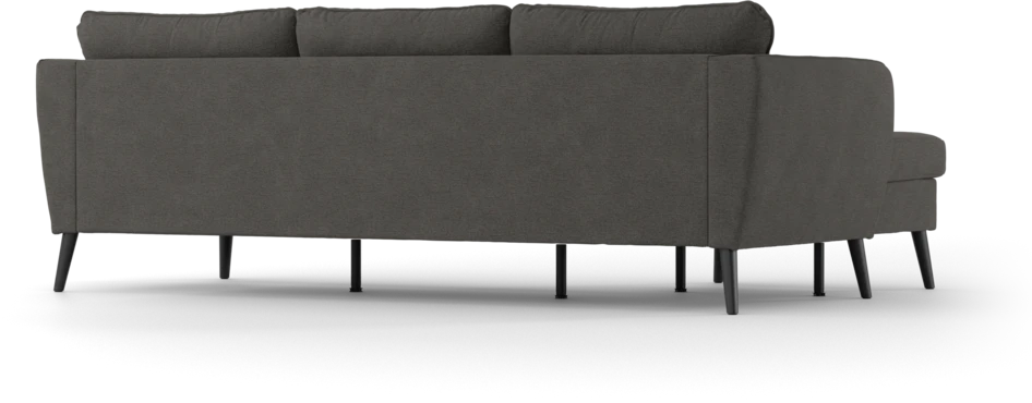 County - 3-sits soffa med flyttbar schäslong - Brun