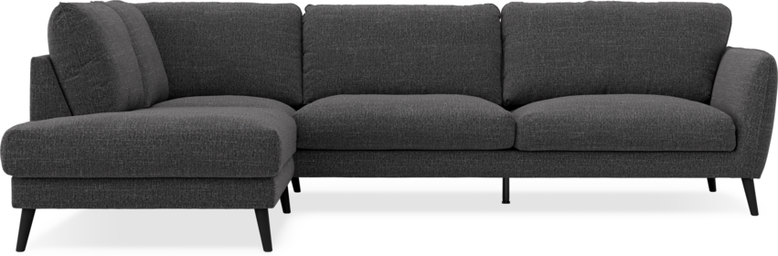 Nellie - 3-sits soffa med divan vänster - Grå