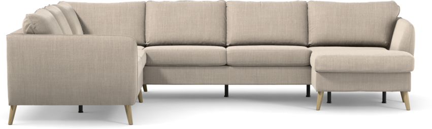 County - Hörnsoffa, 2+3-sits med schäslong höger - Beige