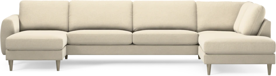 Bridge - 3-sits soffa med schäslong vänster och divan höger - Beige