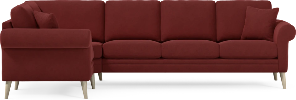 Eden - Hörnsoffa, 1+3-sits - Röd