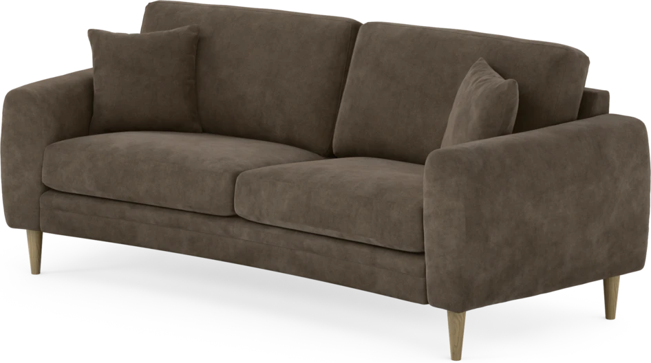 Eden - 2,5-sits soffa svängd - Brun