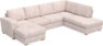 Friday - 3-sits soffa med schäslong vänster och divan höger - Rosa