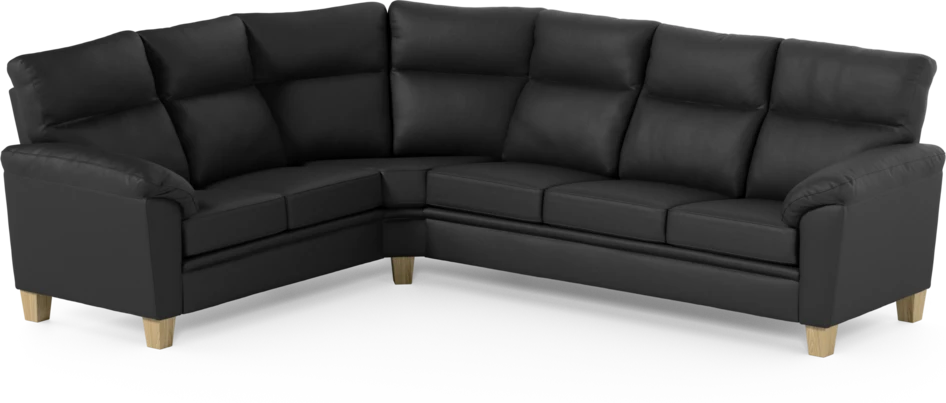 Tage - Hörnsoffa, 2+3-sits - Svart