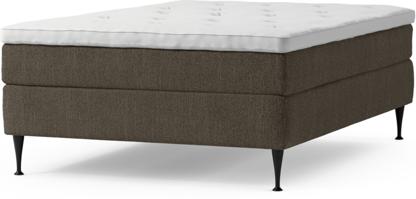 Delux Sense - Kontinentalsäng, enkelsäng 140 cm med bäddmadrass och sängben