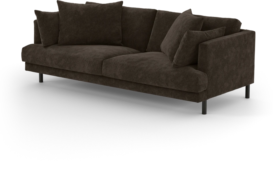 Harper - 3-sits soffa - Brun