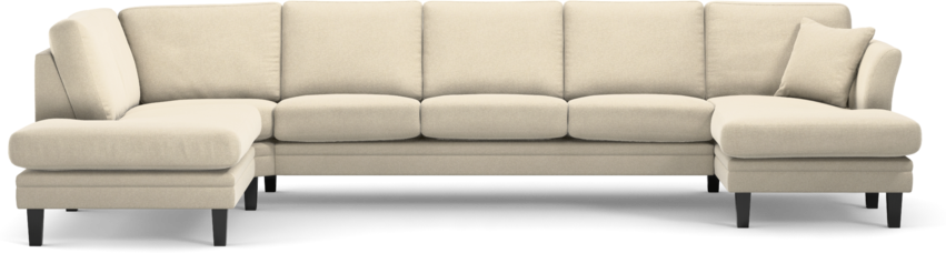 Eden - 3-sits soffa med divan vänster och schäslong höger - Beige