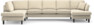 Eden - 3-sits soffa med divan vänster och schäslong höger - Beige
