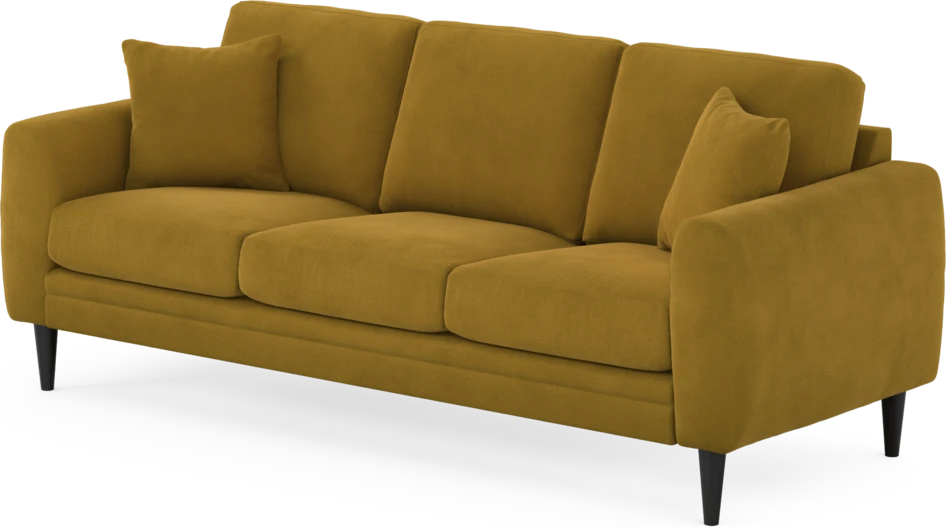 Eden - 3-sits soffa - Gul