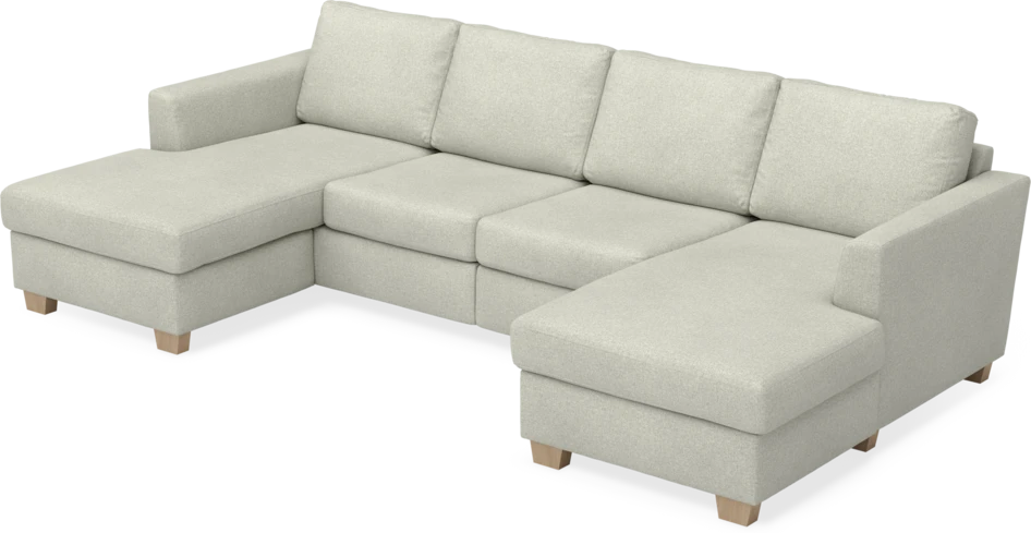 Friday - 2-sits soffa med två schäslonger - Beige