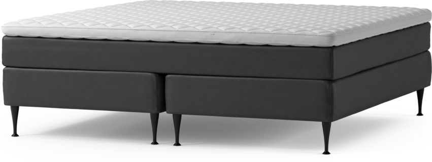 Delux Sense - Kontinentalsäng, dubbelsäng med bäddmadrass och sängben