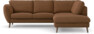 Madison Lux - 2-sits soffa med divan höger - Brun