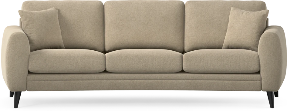 Eden - 3-sits soffa svängd - Beige