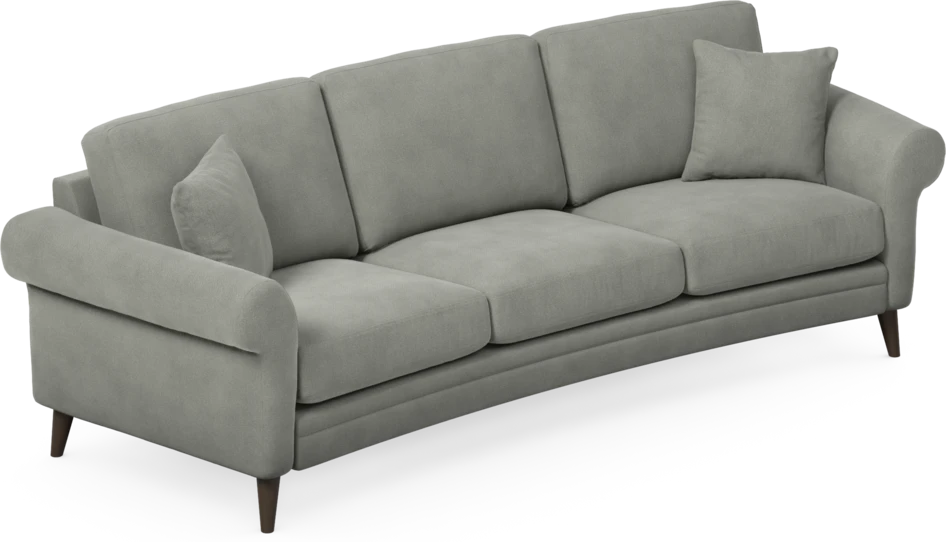 Eden - 3-sits soffa svängd - Grå