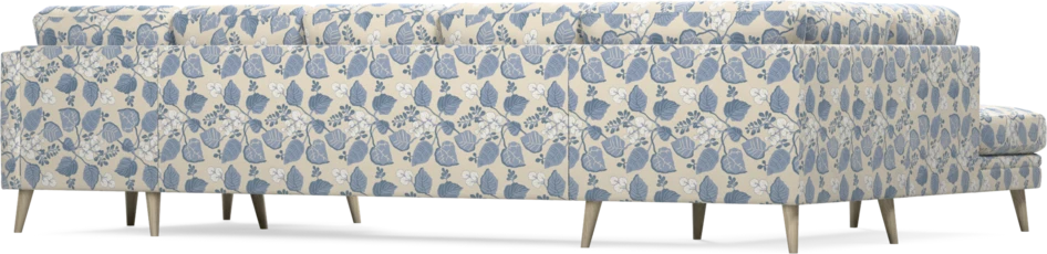 Eden - 3-sits soffa med divan vänster och schäslong höger - Flerfärgad