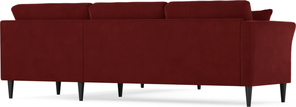 Eden - Hörnsoffa, 2,5+2,5-sits - Röd