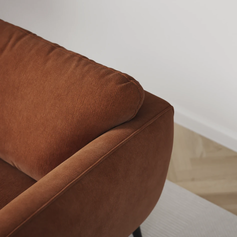 Madison Lux - Hörnsoffa 2+3-sits, hörn 2 - Orange