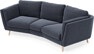 Madison - 3-sits soffa svängd, 70 cm - Blå