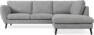 Madison - 2-sits soffa med divan höger - Vit