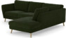 Madison Lux - 2-sits soffa med divan höger - Grön