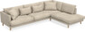 Harper - 3-sits soffa med divan höger - Beige