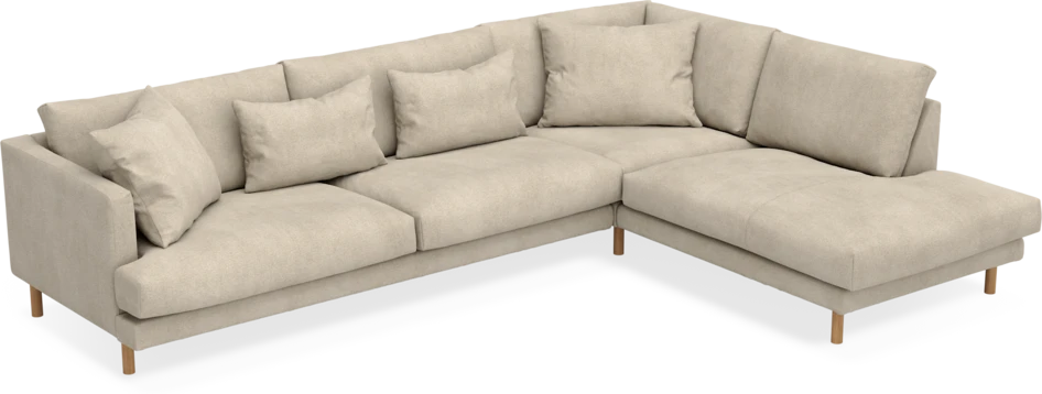 Harper - 3-sits soffa med divan höger - Beige