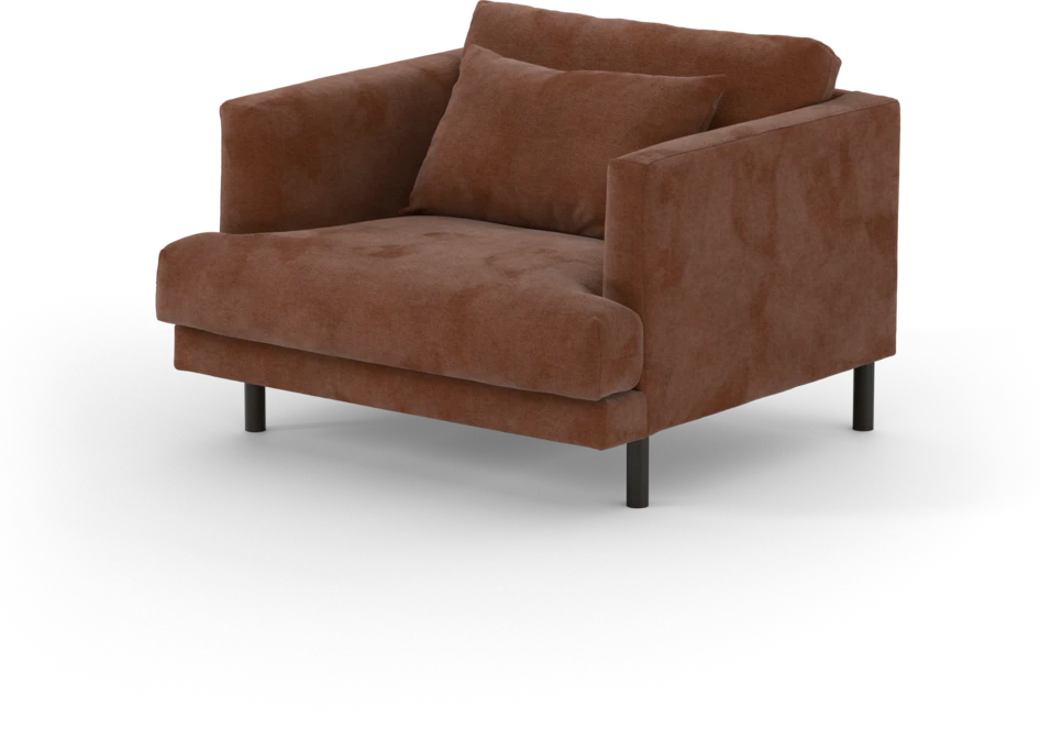 Harper - Fåtölj, 80 cm - Orange