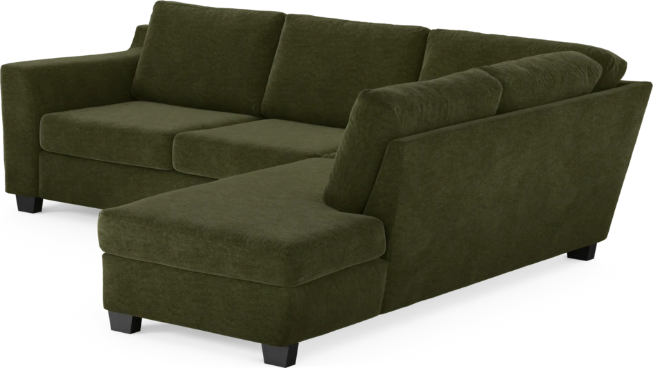 Friday - 2,5-sits soffa med divan höger - Grön