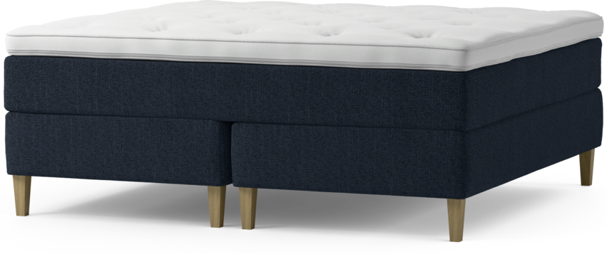 Delux Dream - Kontinentalsäng, dubbelsäng med bäddmadrass och sängben