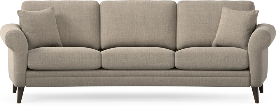 Eden - 3-sits soffa svängd - Beige