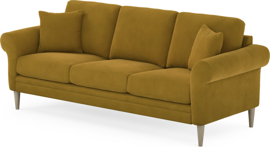 Eden - 3-sits soffa - Gul