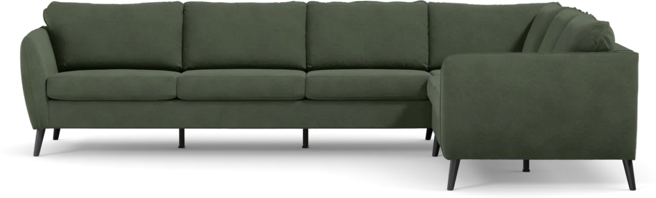 County - Hörnsoffa, 3+2-sits - Grön