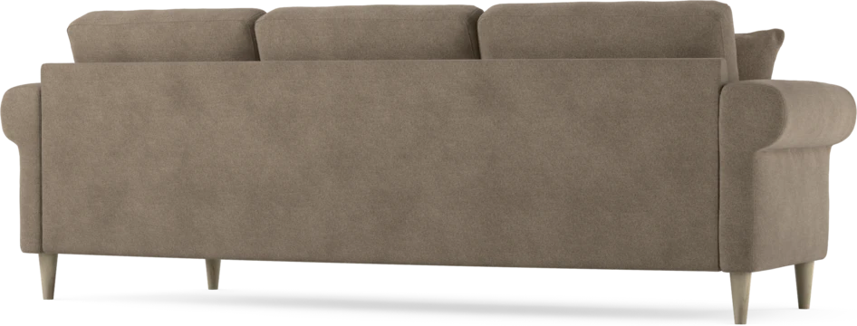 Eden - 3-sits soffa svängd - Brun