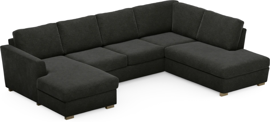 Friday - 3-sits soffa med schäslong vänster och divan höger - Grå