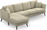 Eden - 3-sits soffa med schäslong - Beige