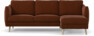 Madison - 2-sits soffa med schäslong höger - Orange