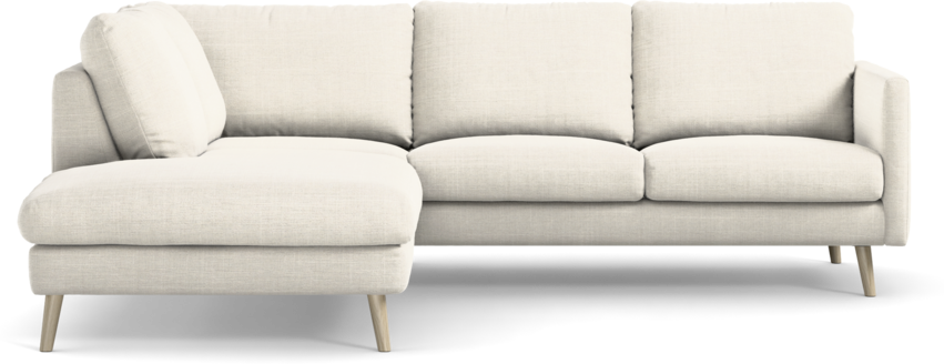 Madison Lux - 2-sits soffa med divan vänster - Vit