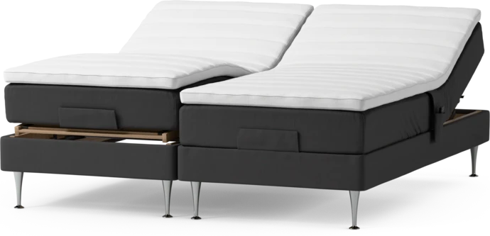 Roma Family, Ställbar säng, dubbelsäng med bäddmadrass, B 160-180