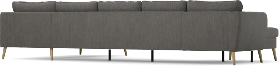 County - 4-sits soffa med schäslong vänster och divan höger - Brun
