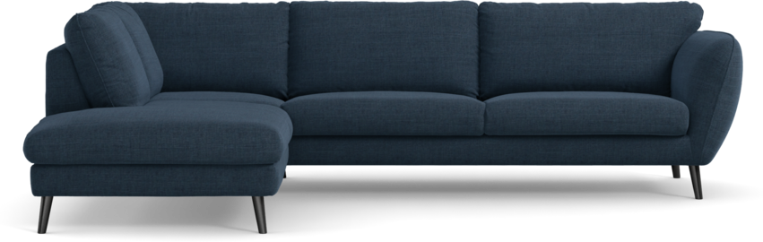 Madison - 3-sits soffa med divan vänster - Blå