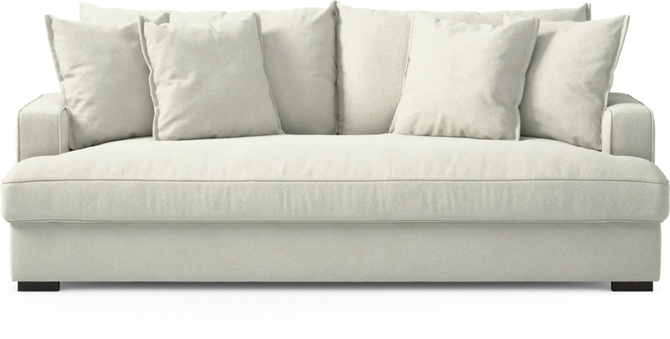 Mila - 3-sits soffa, hel dyna - Vit