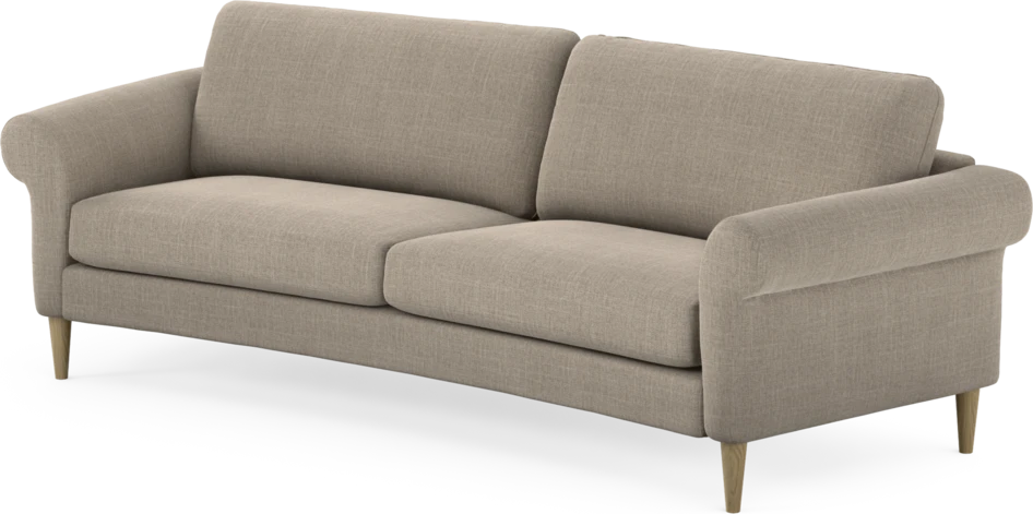 Bridge - 3-sits soffa svängd - Beige