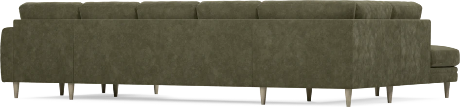 Eden - 3-sits soffa med divan vänster och schäslong höger - Grön