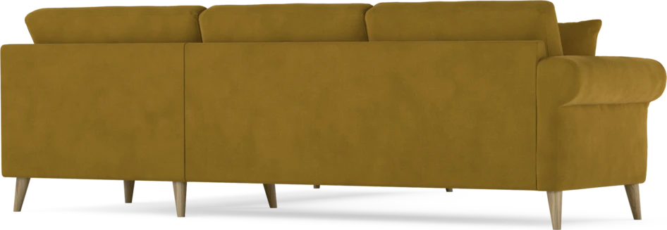 Eden - Hörnsoffa, 2,5+2,5-sits - Gul