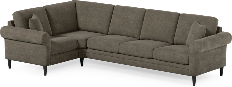 Eden - Hörnsoffa, 1+3-sits - Brun