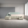 Nevada - 3-sits soffa med cosy hörn vänster och divan höger - Beige